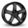 18 Inch Fox Racing Viper Black Alloy Wheels