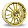 18 Inch Pro Drive GT1 Gold Alloy Wheels