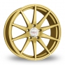 8.5x19 (Front) & 9.5x19 (Rear) Borbet GTX Gold Alloy Wheels