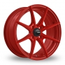 15 Inch Konig Helium Red Alloy Wheels