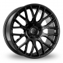 8x18 (Front) & 9x18 (Rear) Diewe Impatto Black Alloy Wheels