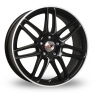 18 Inch XTK KD030 Black Alloy Wheels