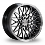18 Inch Lenso ESG Black Polished Alloy Wheels