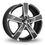 15 Inch Momo Win Pro Evo Anthracite Polished Alloy Wheels