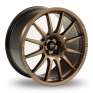 17 Inch Team Dynamics Pro Race 1 2 Bronze Alloy Wheels