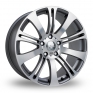 17 Inch Riva MVE Hyper Silver Alloy Wheels