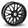 18 Inch AC Wheels Syclone Black Alloy Wheels
