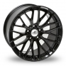 8x18 (Front) & 9x18 (Rear) AC Wheels Syclone Black Alloy Wheels