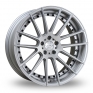 8.5x20 (Front) & 9.5x20 (Rear) Judd T235 Silver Polished Alloy Wheels