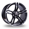 18 Inch Targa TG1 Black Polished Alloy Wheels