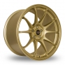 8.5x18 (Front) & 9.5x18 (Rear) Rota Titan Gold Alloy Wheels