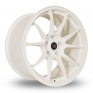 8.5x18 (Front) & 9.5x18 (Rear) Rota Titan White Alloy Wheels