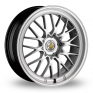 19 Inch Cades Tyrus Hyper Silver Alloy Wheels