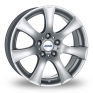 16 Inch Alutec V (with 20mm Spacer Kit) Silver Alloy Wheels