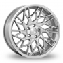 8.5x19 (Front) & 9.5x19 (Rear) VEEMANN V-FS29R Silver Polished Alloy Wheels