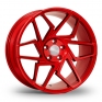 8.5x19 (Front) & 9.5x19 (Rear) VEEMANN V-FS27R Candy Red Alloy Wheels