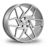 20 Inch VEEMANN V-FS27R Silver Polished Face Alloy Wheels