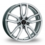 18 Inch Wolfrace Torino Silver Alloy Wheels