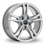 16 Inch Borbet XLB Silver Alloy Wheels