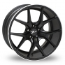 8.5x19 (Front) & 10x19 (Rear) Zito ZS05 Black Alloy Wheels