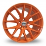18 Inch Zito 935 Orange Alloy Wheels