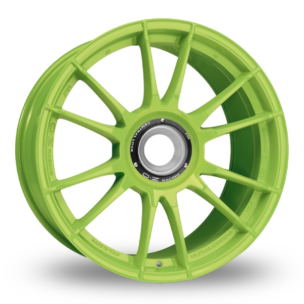 20 Inch Front & 21 Inch Rear OZ Racing Ultraleggera HLT CL Green Alloy Wheels