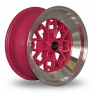 15 Inch Rota Aleica Pink Polished Alloy Wheels