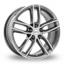 18 Inch BBS SX Silver Polished Face Alloy Wheels
