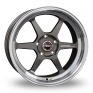 8.5x18 (Front) & 9.5x18 (Rear) Borbet DB8-GT Graphite Polished Alloy Wheels