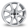 15 Inch Borbet LV4 Silver Alloy Wheels