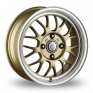 15 Inch Cades Eros Gold Alloy Wheels