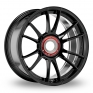 19 Inch OZ Racing Ultraleggera HLT CL Gloss Black Alloy Wheels