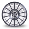 8.5x18 (Front) & 9.5x18 (Rear) 3SDM 0.66 Silver Polished Face Alloy Wheels