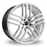 22 Inch Novus 03 Hyper Silver Alloy Wheels