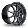 18 Inch Rota P1R Hyper Black Alloy Wheels
