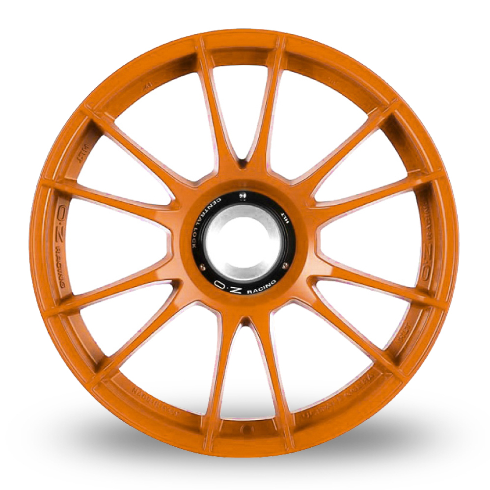 19 Inch OZ Racing Ultraleggera HLT CL Orange Alloy Wheels