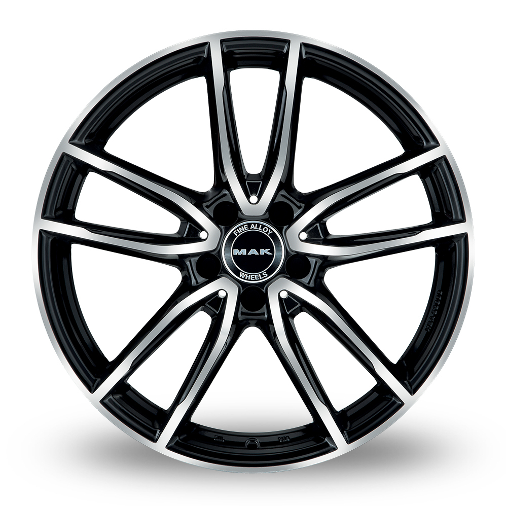 19 Inch MAK Evo Black Mirror Alloy Wheels