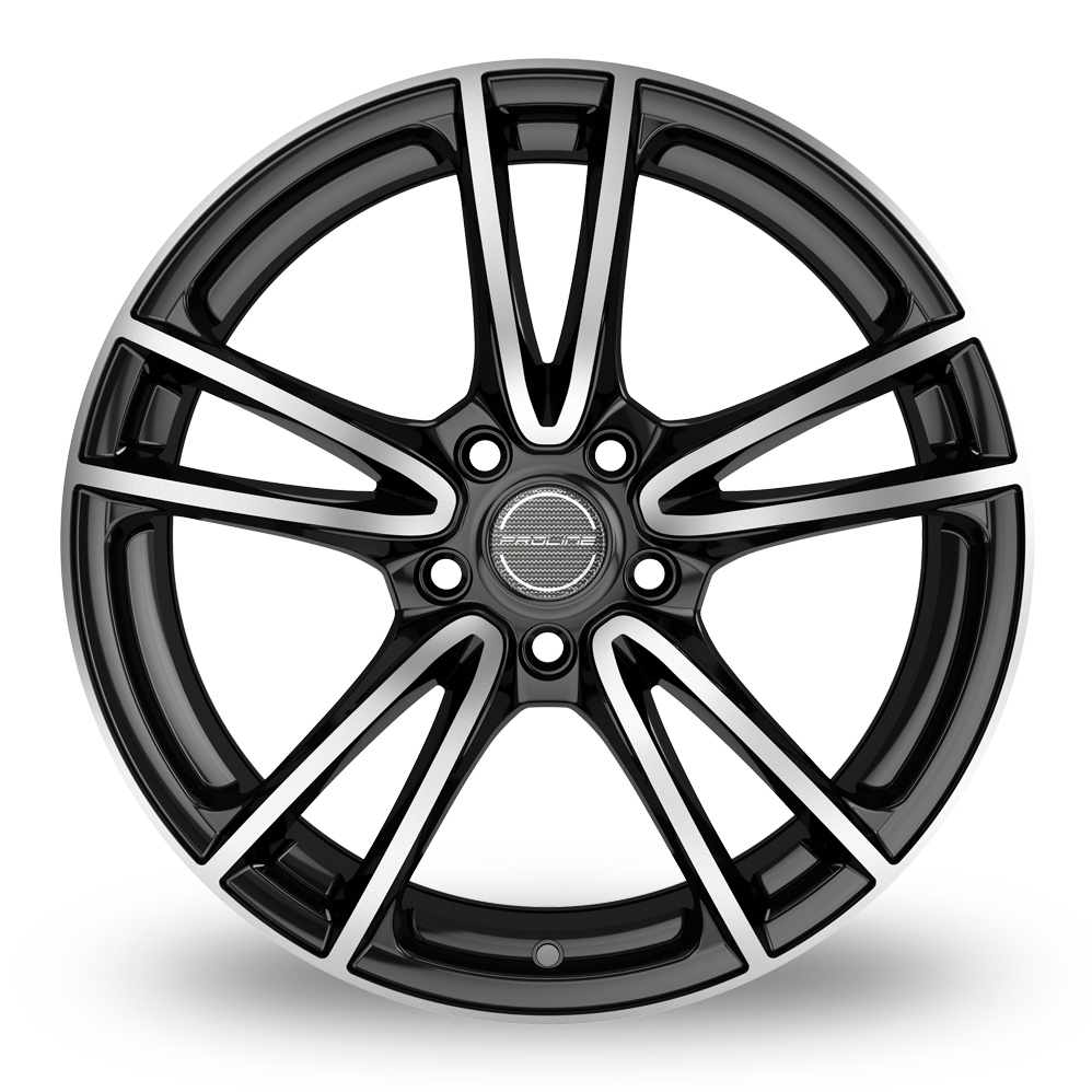 15 Inch Proline CX300 Black Polished Alloy Wheels