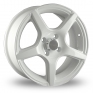 15 Inch Dare E950 White Alloy Wheels