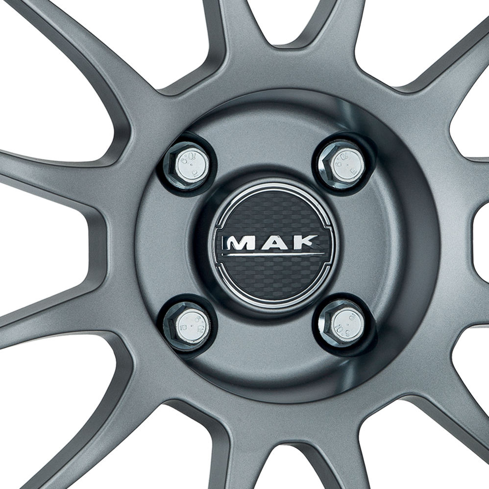 16 Inch MAK XLR Matt Graphite Alloy Wheels