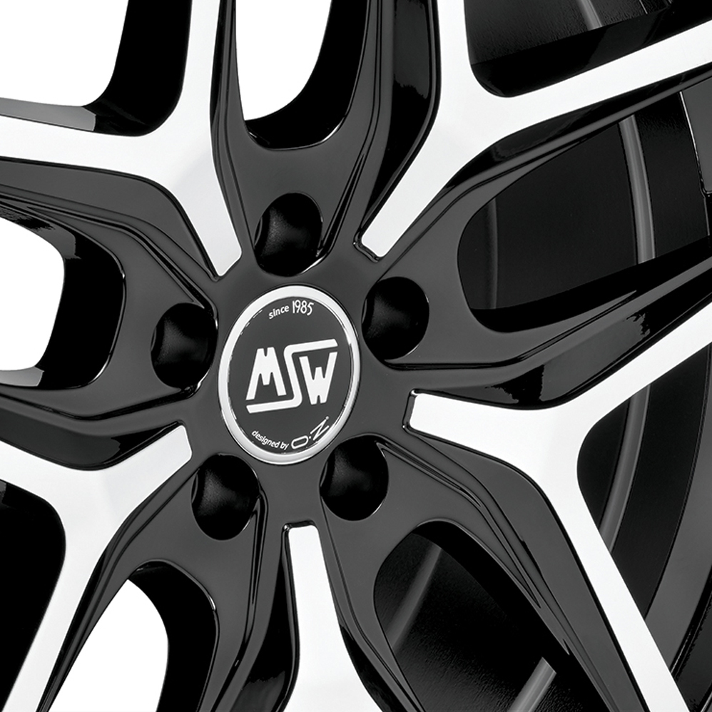 20 Inch MSW (by OZ) 40 Black Polished Alloy Wheels