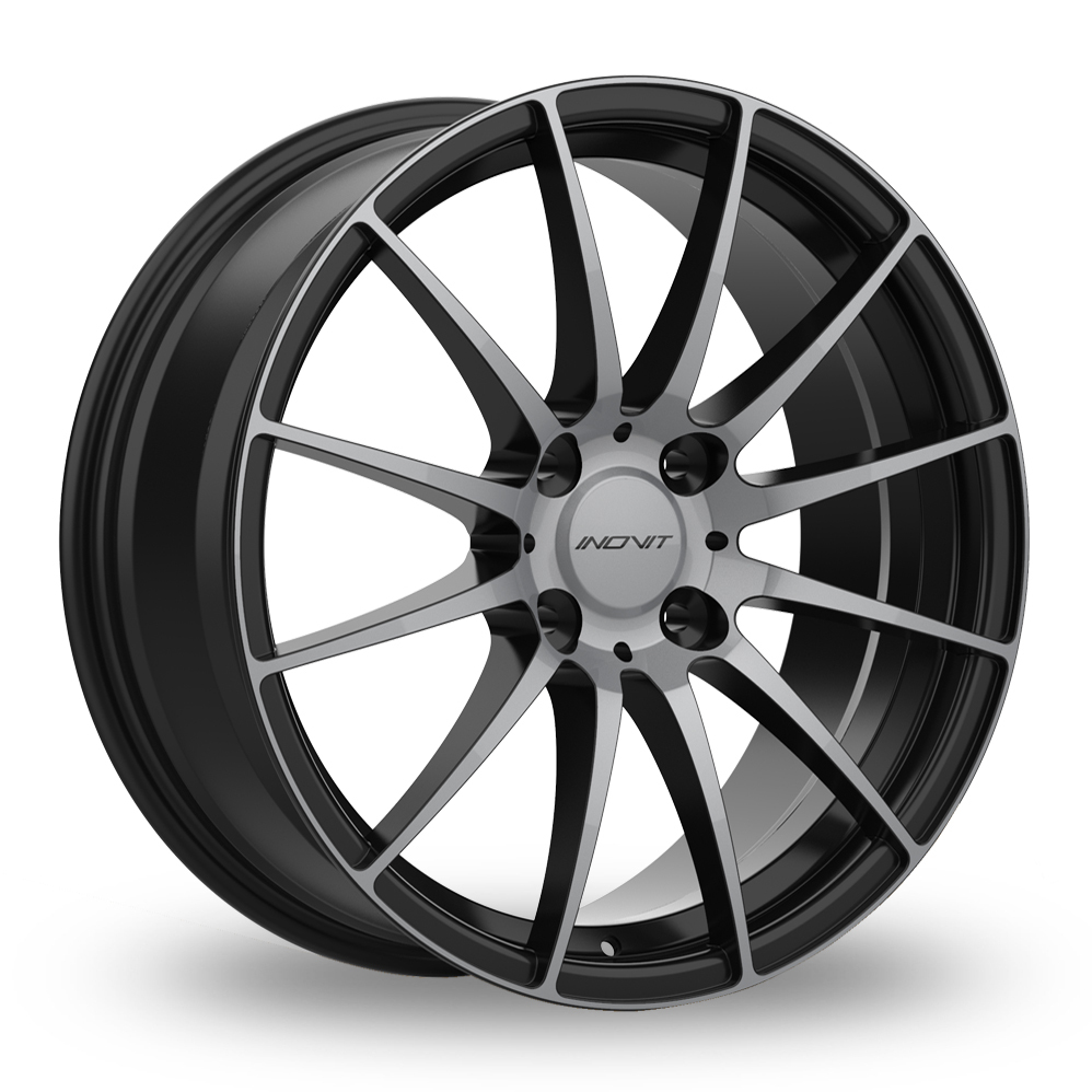 17 Inch Inovit Force 4 Black Polished Tinted Alloy Wheels