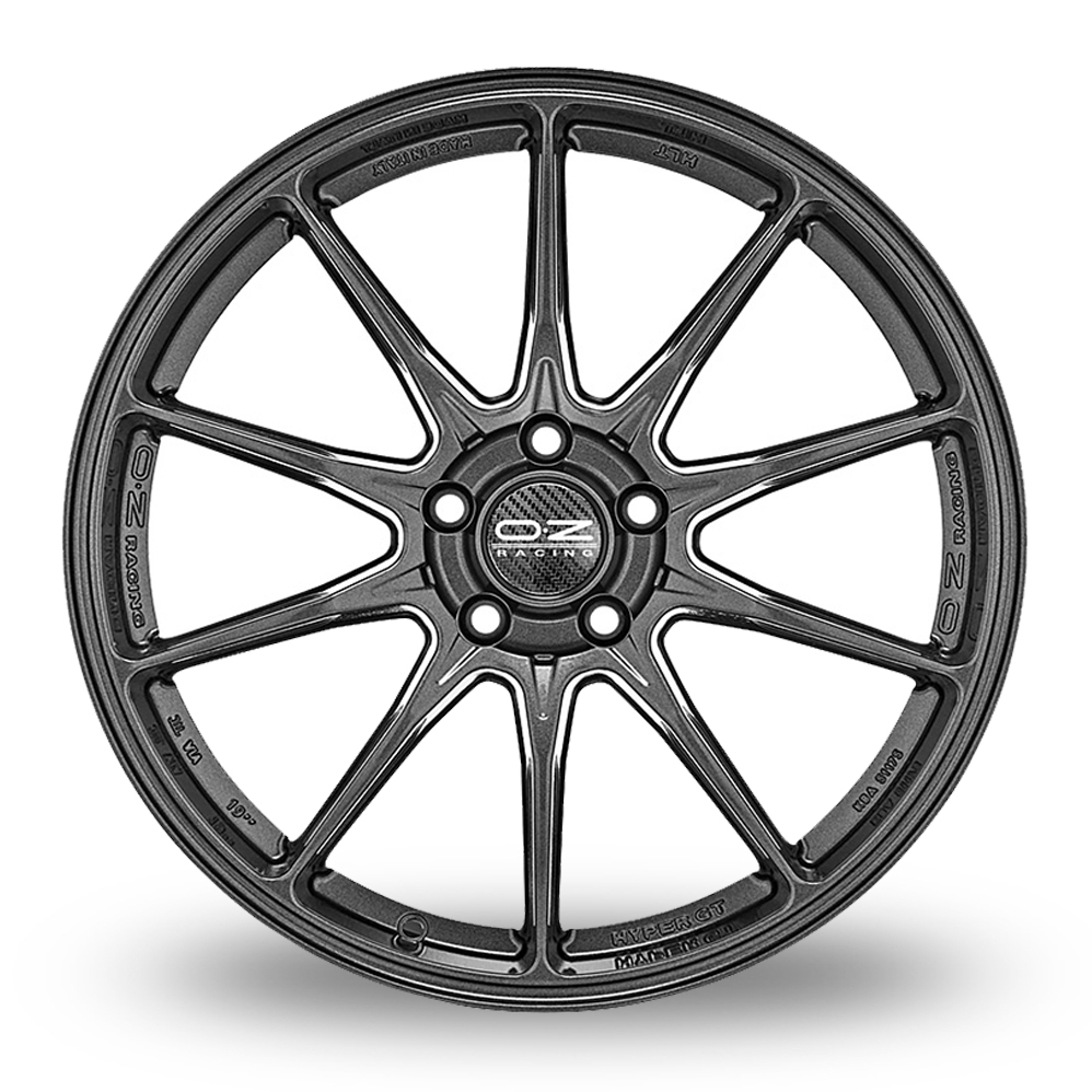 17 Inch OZ Racing Hyper GT HLT Graphite Alloy Wheels