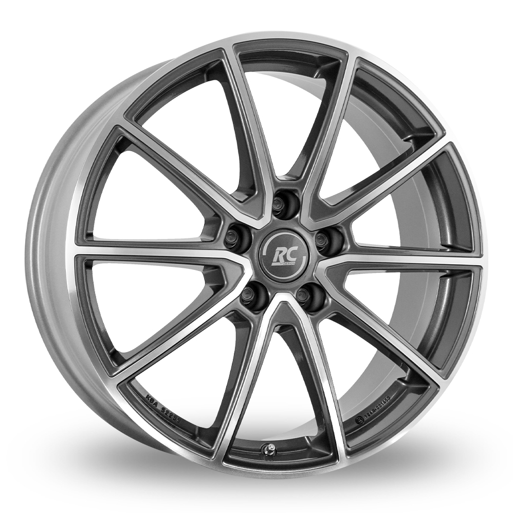 RC Design RC32 Himalaya Matt Grey Polished 18" Alloy Wheels Wheelbase