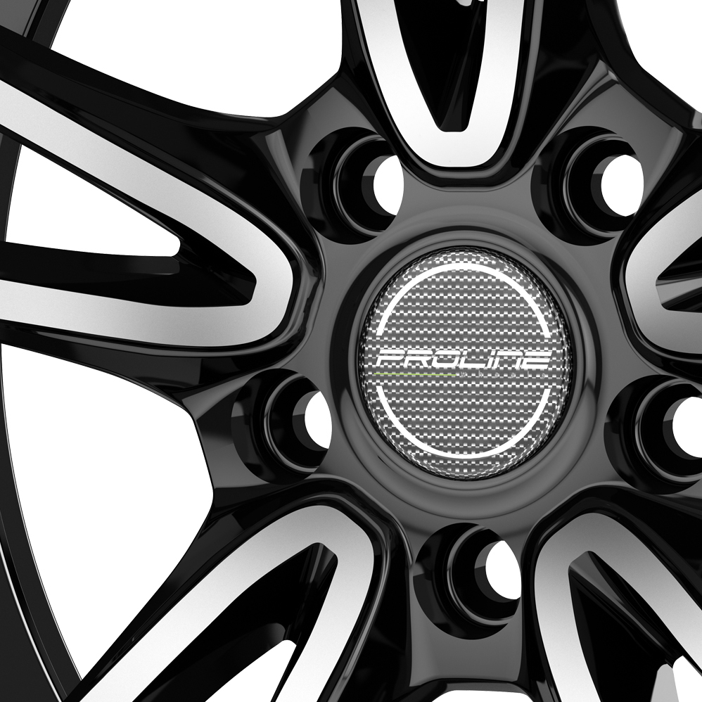 17 Inch Proline CX300 Black Polished Alloy Wheels