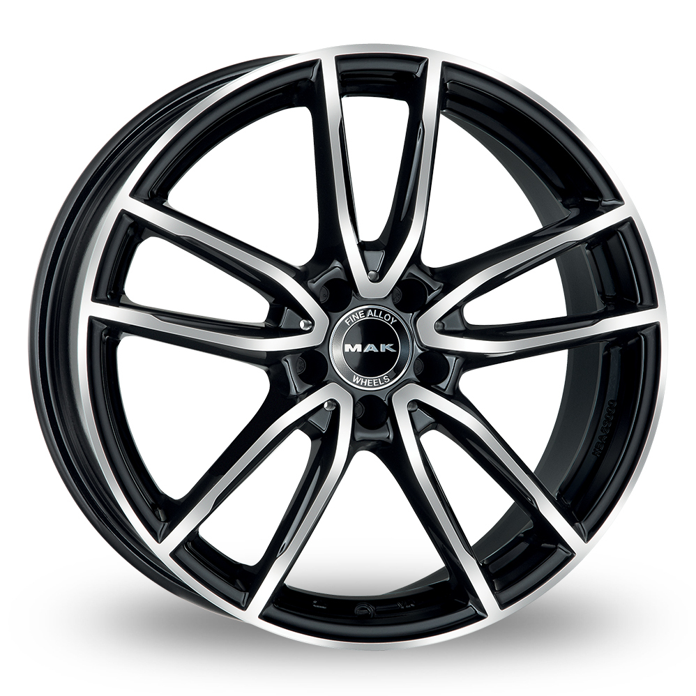 20 Inch MAK Evo Black Mirror Alloy Wheels