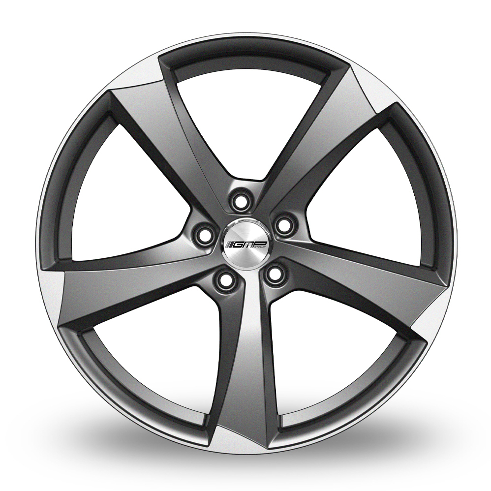 19 Inch GMP Italia Ican Anthracite Polished Alloy Wheels