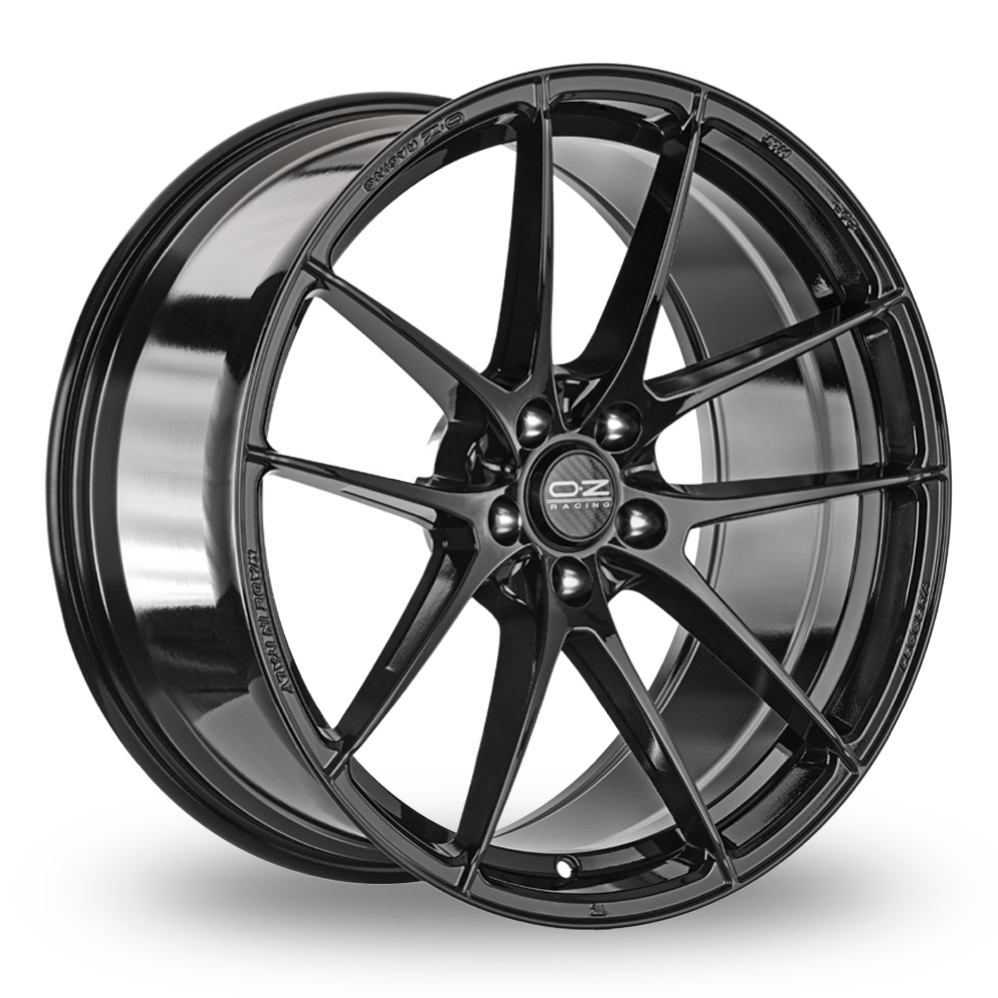 19 Inch OZ Racing Leggera HLT Gloss Black Alloy Wheels
