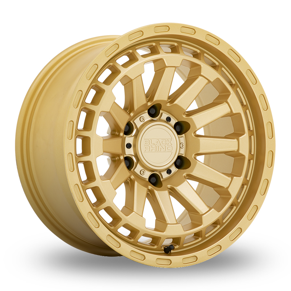18x9.5 Black Rhino Raid Gold main image 0