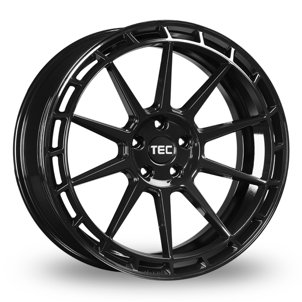 18 Inch TEC Speedwheels GT8 Gloss Black Alloy Wheels